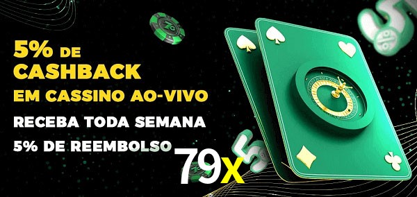 Promoções do cassino ao Vivo 79x